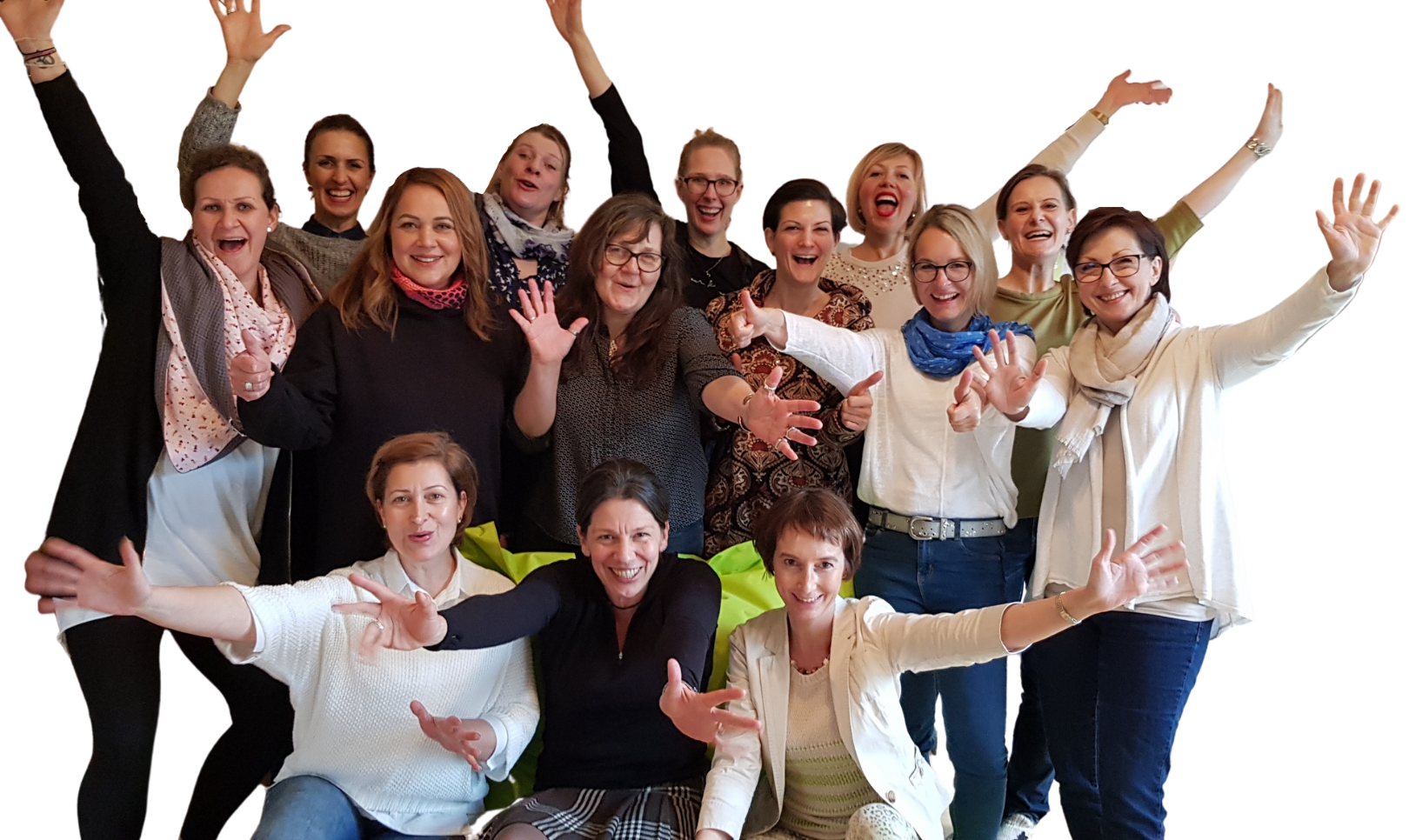 Gruppenbild NLP Ausbildung NLP im geschützten Rahmen unter Frauen