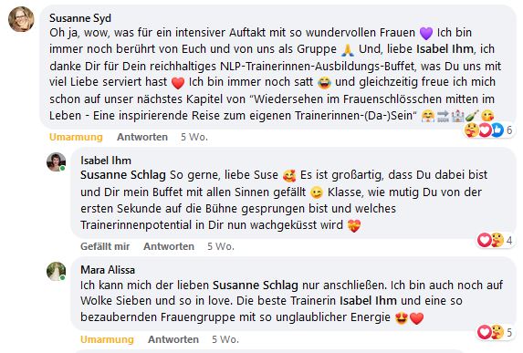Feedback-Susanne-Mara-NLP-Trainer