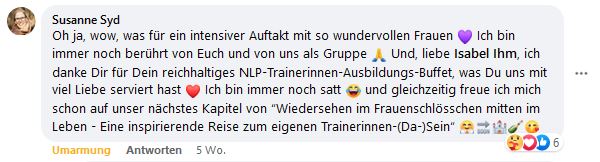 Feedback-Susanne-NLP-Trainer